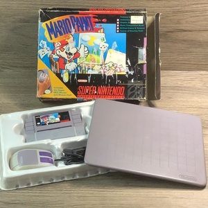 Super Nintendo MARIO PAINT w/ mouse and pad played <10x